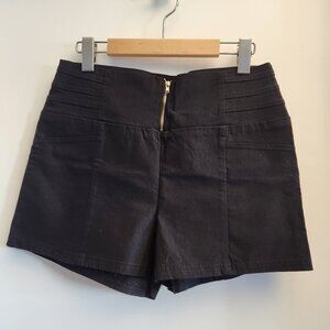 Eclipse High-Waisted Black Shorts